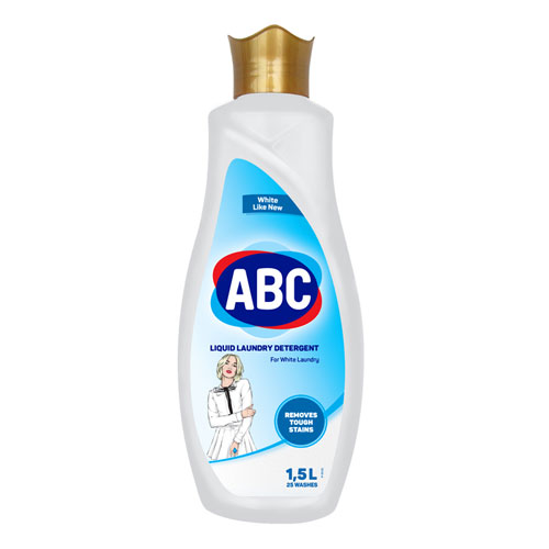 Стиральный жидкий порошок ABC 1.5 л Briliant white