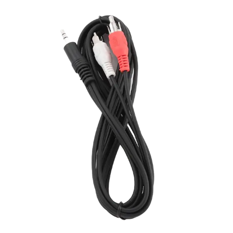 CCA-458-2.5M    3.5mm stereo plug to 2 phono plugs 2.5 meter cable, Cablexpert 3