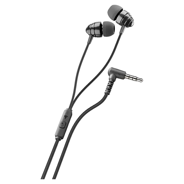 Ploos In-ear earphones with mic, Black