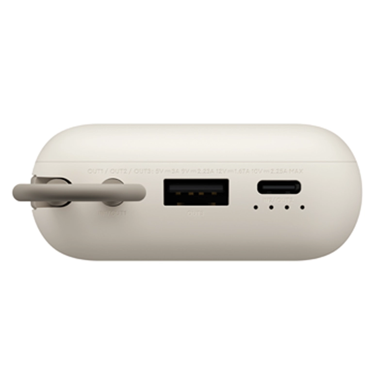 Портативное зарядное устройство Xiaomi Power Bank (Integrated Cable), Tan