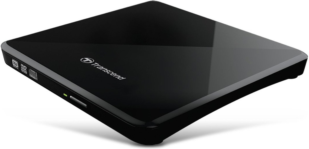 External Portable Slim 8x DVD-RW Drive  Transcend "TS8XDVDS", Black, (USB2.0), Retail
