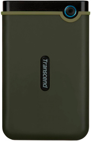 1.0TB (USB3.1) 2.5" Transcend "StoreJet 25M3G" Slim, Military Green, Rubber Anti-Shock, OT Backup 