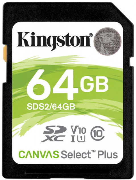 Карта памяти Kingston SDXC 64Gb Card Class 10 UHS-I U3 Kingston Canvas React (SDS2/64GB)