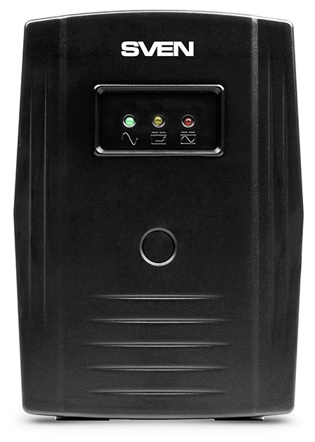 UPS SVEN Pro 600, 600VA/360W, Line Interactive, AVR, LED, 2xShuko Sockets