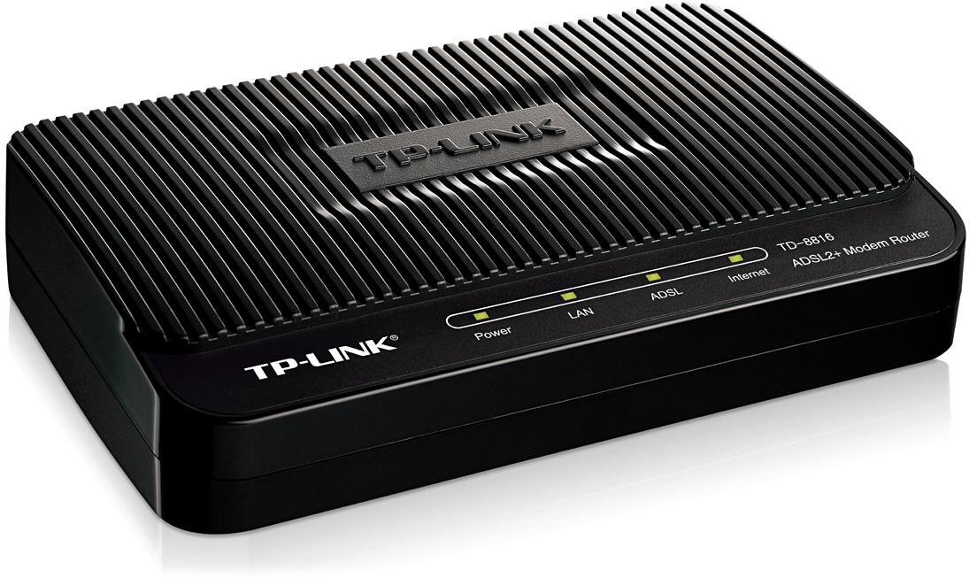 ADSL Router TP-LINK "TD-8816", 1xEthernet port, ADSL/ADSL2/ADSL2+, Splitter, Annex A