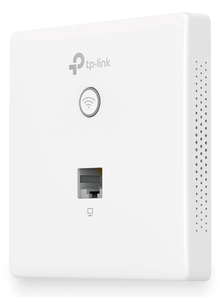Wi-Fi N Access Point TP-LINK "EAP115-Wall", 300Mbps, Omada Centralized Management, PoE, Wall-Plate