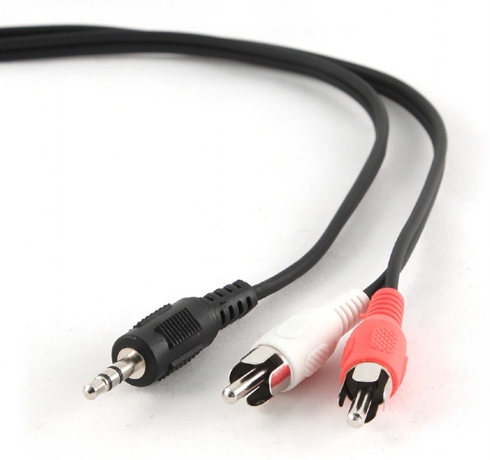 CCA-458 3.5mm stereo plug to 2 phono plugs 1.5 meter cable, Cablexpert