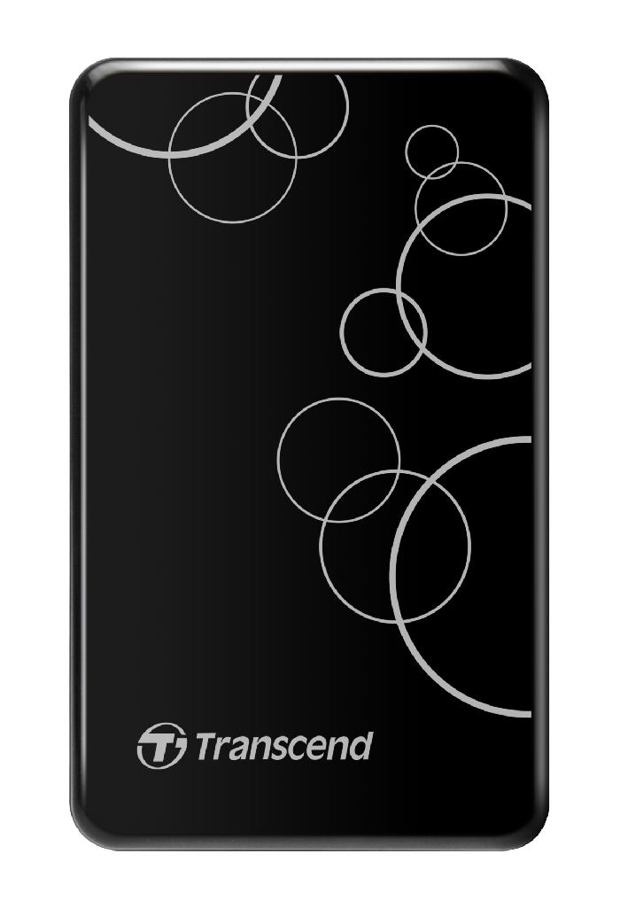 1.0TB (USB3.1) 2.5" Transcend "StoreJet 25A3", Black, Anti-Shock, One Touch Backup