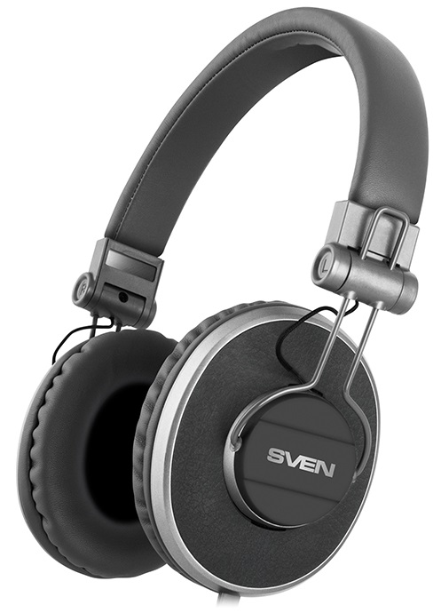 Headset SVEN AP-920M with Microphone on cable, 3,5mm jack (4 pin), Grey, Cable 1.2m