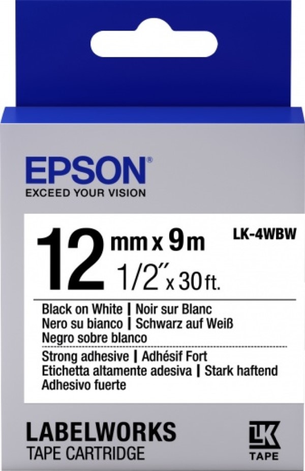 Сатиновая лента Epson LK4WBW (C53S654016)