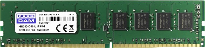Оперативная память Goodram 4Gb DDR4-2400MHz (GR2400D464L17S/4G)