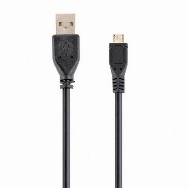 Cablu încărcare și sincronizare Cablexpert CCP-mUSB2-AMBM-0.5M, USB Type-A/micro-USB, 1m, Negru