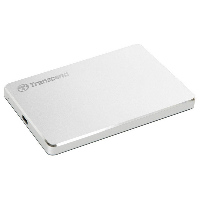 HDD portabil extern Transcend StoreJet 25C3S, 2 TB, Argintiu (TS2TSJ25C3S)