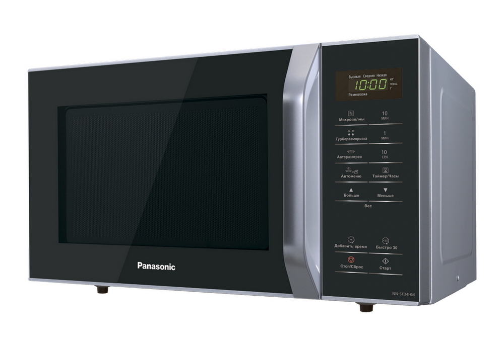 Микроволновая печь Panasonic NN-ST34HMZPE, Серый, Чёрный