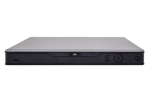 UNV NVR304-16E-B, 16-ch, 4 SATA, Incoming Bandwidth 160Mbps, 16 x 1080P@30 / 8 x 4MP@30 / 4 x 4K@30, Dual Network interface, Audio In/Out 1/1, Alarm In/Out 16/4, 1U, H.265&4K