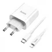 HOCO C80A Rapido PD+QC3.0 charger set (Type-C to Type-C)