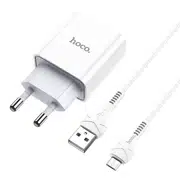 HOCO C81A Asombroso single port charger set Micro White