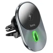 HOCO CA91 Magic magnetic wireless fast charging car holder Gray