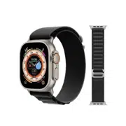 Strap for Apple Watch series all Nylon Black size 44/45/49