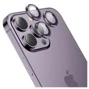 HOCO V12 3D Eagle eye metal lens film Purple for iPhone 14 Series