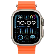 Apple Watch Ultra 2 GPS 49mm Titanium Beige Silicon Orange
