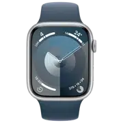 Apple Watch 9 GPS 41mm Aluminiu Silver Silicon Blue