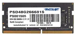 Memorie Patriot Signature Line 8Gb DDR4-2666MHz SODIMM (PSD48G266681S)