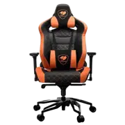 Игровое кресло Cougar Armor Titan Pro, ПВХ Кожа, Чёрный/Оранжевый