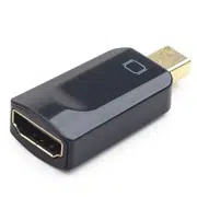 Видеоадаптер Cablexpert A-mDPM-HDMIF-01, MiniDP (M) - HDMI (F), Чёрный