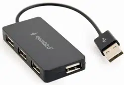 USB 2.0 Hub 4-port Gembird "UHB-U2P4-04", Black