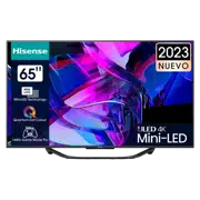 65" LED SMART TV Hisense 65U7KQ, 3840x2160 4K UHD, VIDAA U7.0, Negru