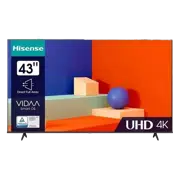 43" LED SMART TV Hisense 43A6K, 3840x2160 4K UHD, VIDAA U6.0, Negru