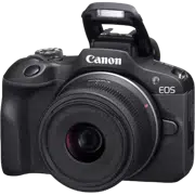 Aparat Foto Mirrorless Canon EOS R100 Black & RF-S 18-45mm f/4.5-6.3 IS STM KIT, Negru