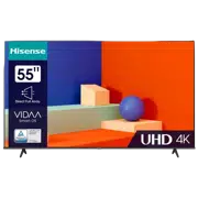 55" LED SMART Телевизор Hisense 55A6K, 3840x2160 4K UHD, VIDAA U6.0, Чёрный
