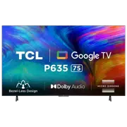75" LED SMART TV TCL 75P635, 3840x2160 4K UHD, Android TV, Negru