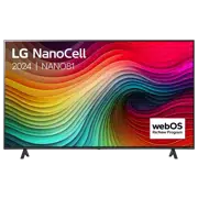 65" LED SMART Телевизор LG 65NANO81T6A, 3840x2160 4K UHD, webOS, Чёрный