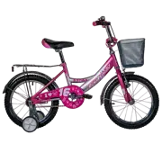 Велосипед Fulger Rase Kid 16" Розовый БелыйСталь/ Детский
